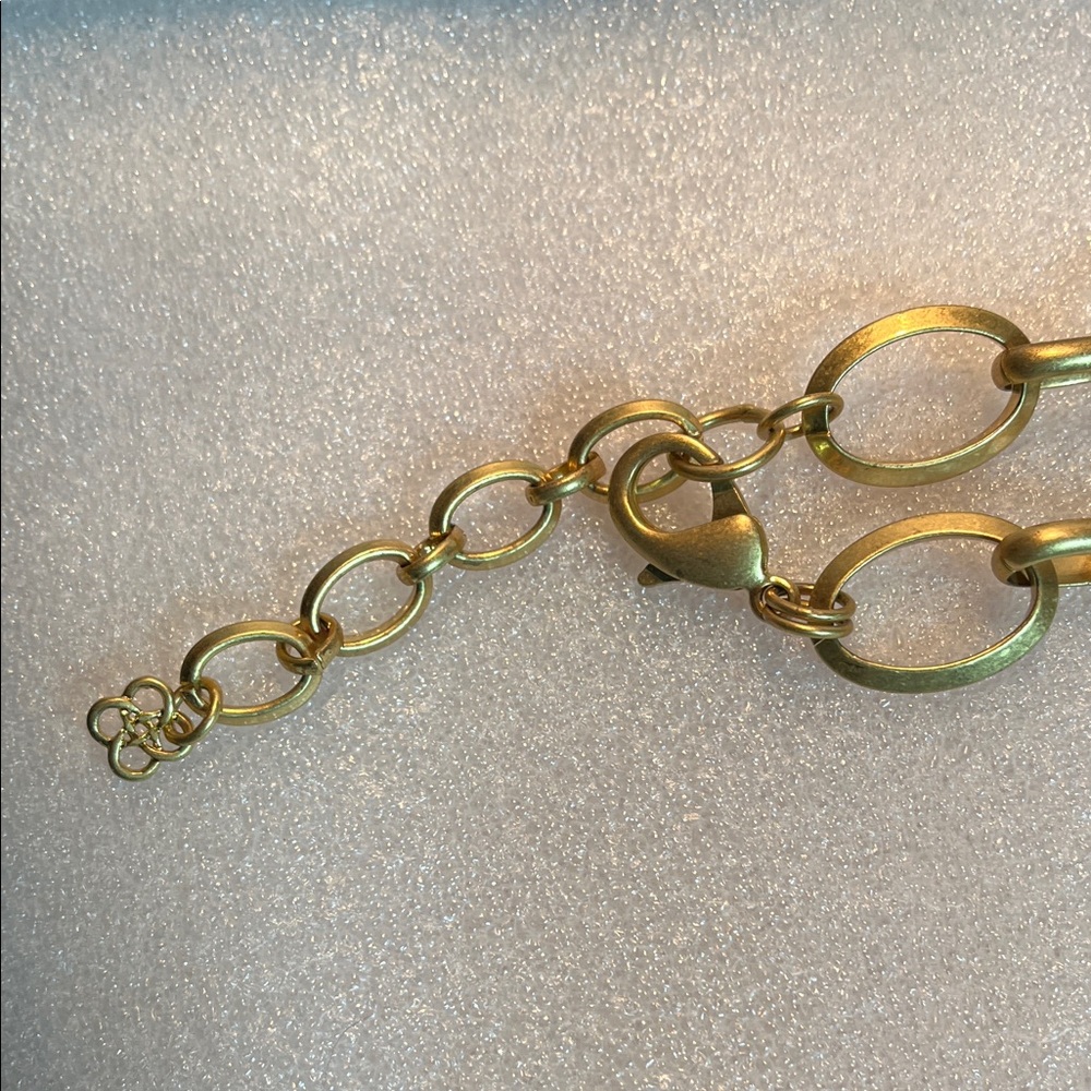 BOLD Gold and Blue Statement Necklace - Picture 3 of 3